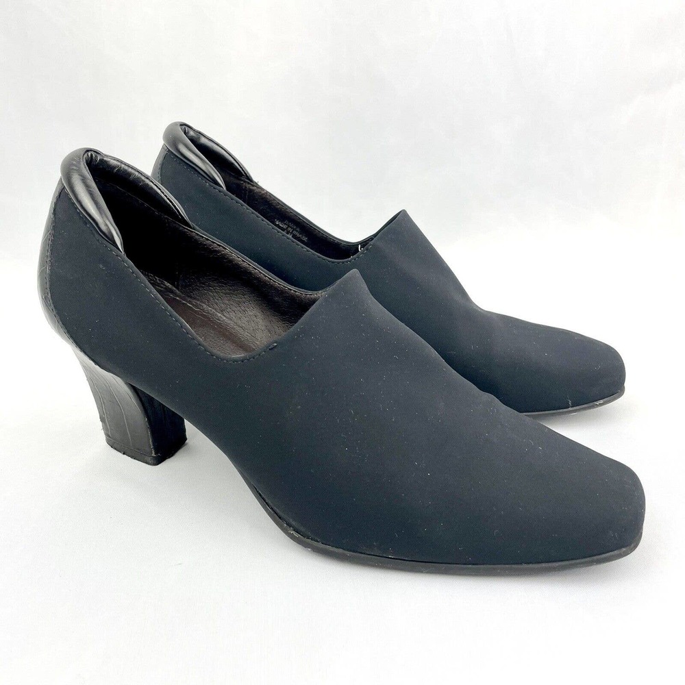 Donald J. Pliner Ramla Womens Textile Slip On Loafer Heeled Pumps Shoes Sz 8 N
